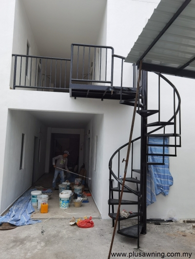 Outdoor Custom Spiral Staircase Sample Sungai Merab