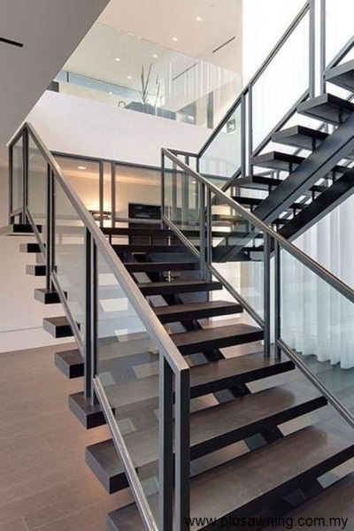 Glass Staircase Railing Design - Selangor 