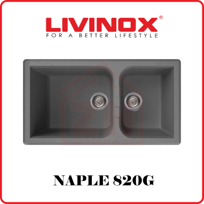 LIVINOX 2 Bowls Granite Sink NAPLE 820G