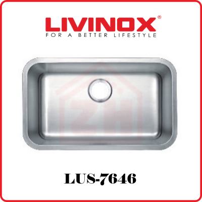 LIVINOX Single Bowl SS UM Sink LUS-7646