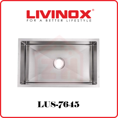 LIVINOX Single Bowl SS UM Sink LUS-7645