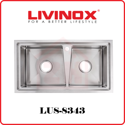 LIVINOX 2 Bowls SS UM Sink LUS-8343