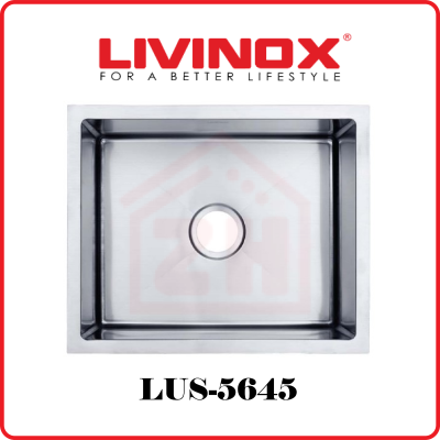 LIVINOX Single Bowl Stainless Steel Sink LUS-5645