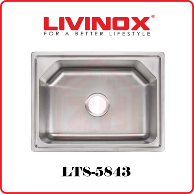 LIVINOX Single Bowl Stainless Steel Sink LTS-5843