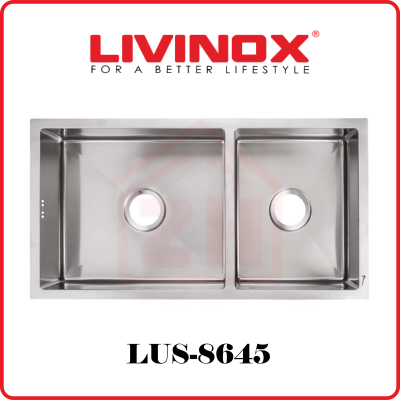 LIVINOX 2 Bowls Stainless Steel Sink LUS-8645