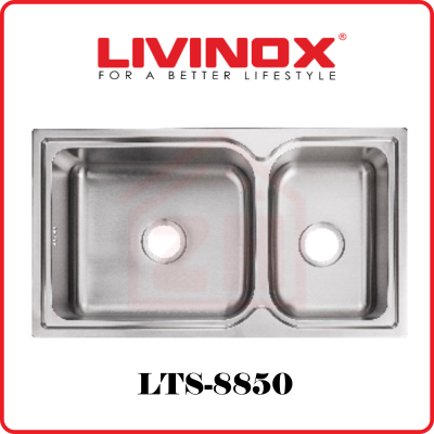 LIVINOX 2 Bowls Stainless Steel Sink LTS-8850