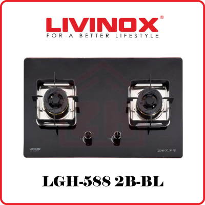 LIVINOX 2 Burner Gas Hob LGH-588 2B-BL