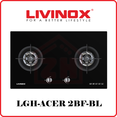 LIVINOX 2 Burner Gas Hob LGH-ACER 2BF-BL