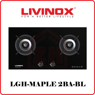 LIVINOX 2 Burner Gas Hob LGH-MAPLE 2BA-BL