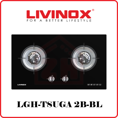 LIVINOX 2 Burner Gas Hob LGH-TSUGA 2B-BL