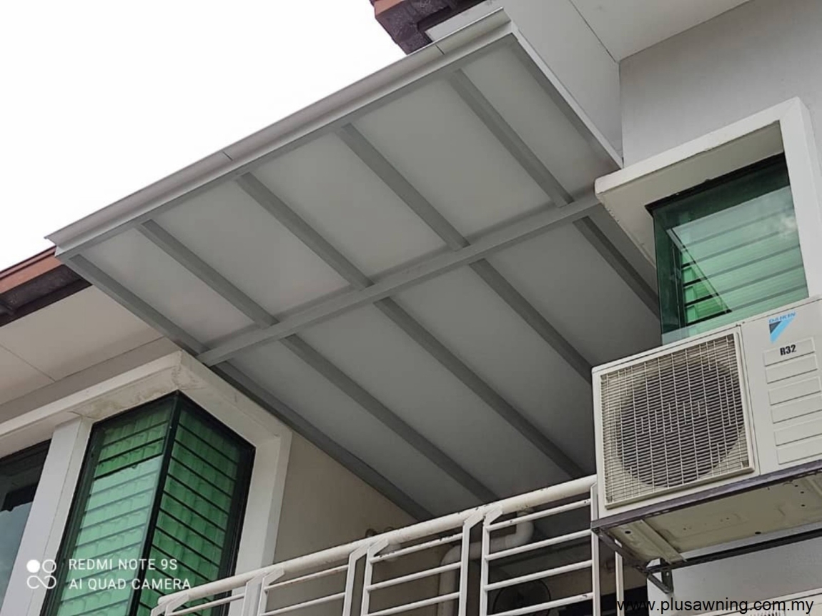 Sample Of Balcony ACP Roofing Design Taman Bukit Mewah Balcony Aluminium Composite Panel Roofing  Roofing & Awning Malaysia Reference Renovation Design 
