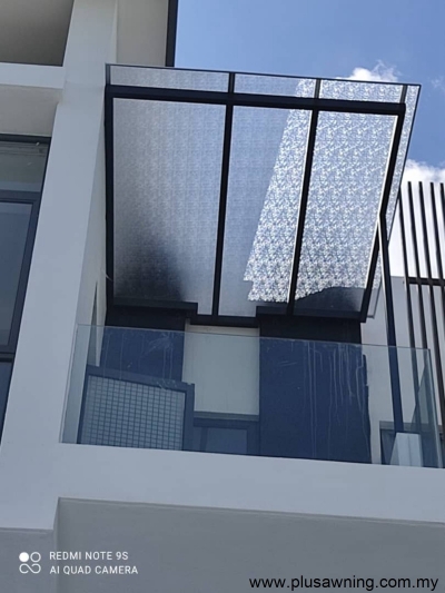 Frosted Pattern Balcony Polycarbonate Awning Roof Reference