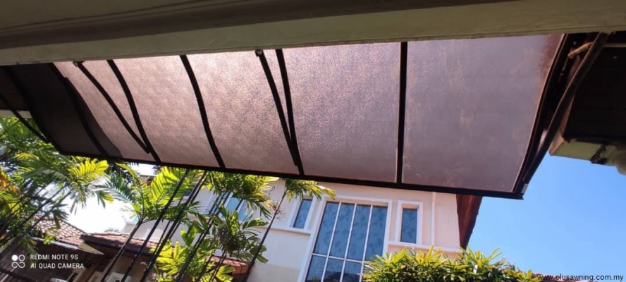 Frosted Pattern Polycarbonate Awning Roof Reference (2)