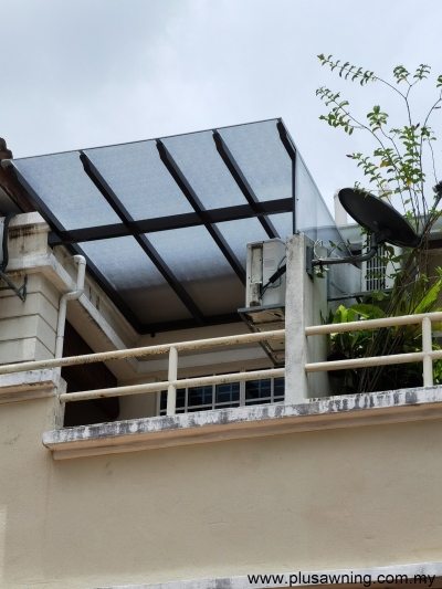 Balcony Polycarbonate Awning Roof Design