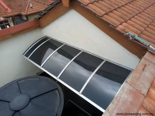 Curve Polycarbonate Awning Roof Design