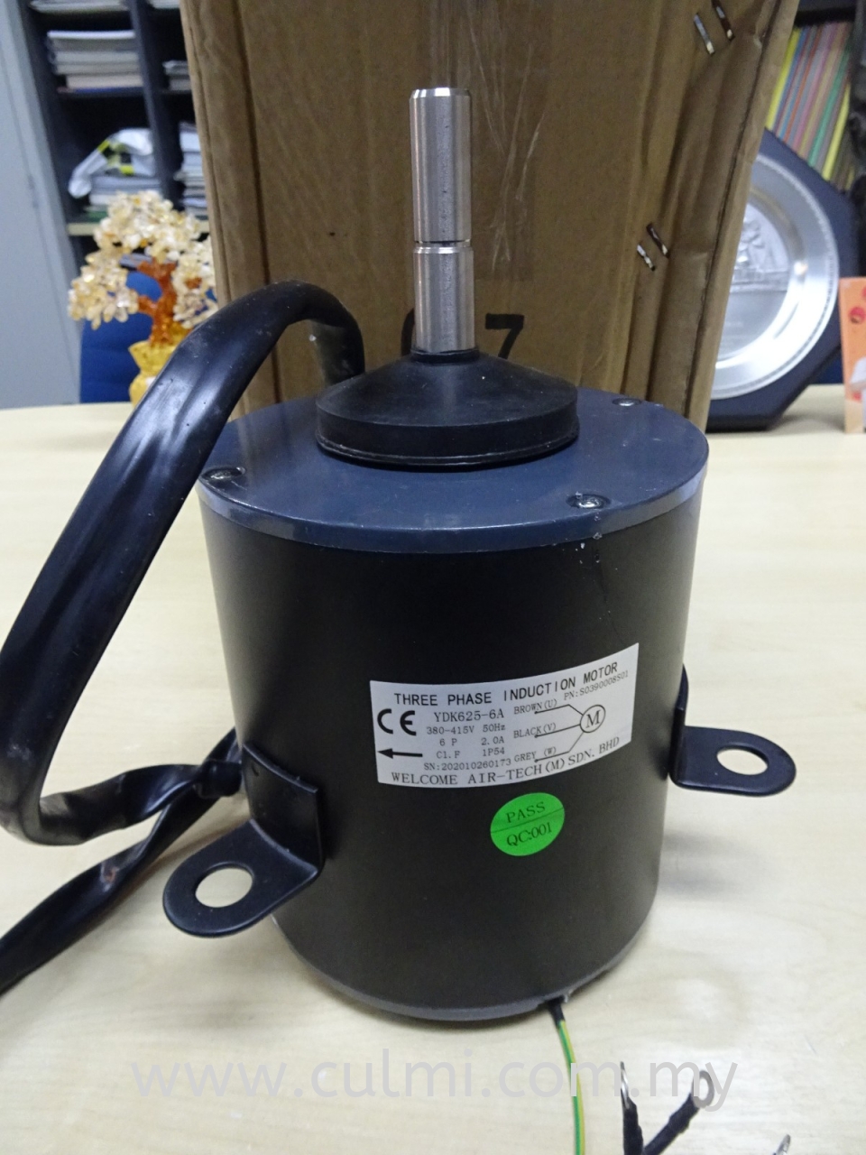 YDK625-6A (625W) FAN MOTOR (380V/3PH/50HZ) 6P (P/N:S0390008S01) (WELCOME AIR-TECH)