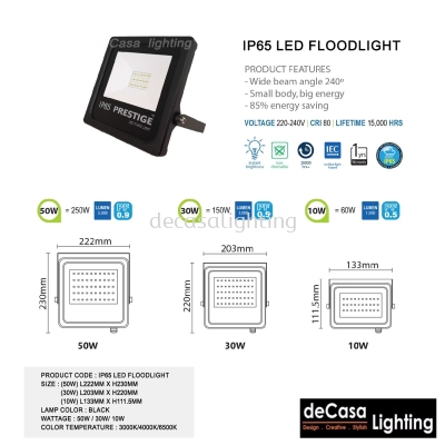 PREMIUM FLOODLIGHT WITH SIRIM 10W/30W/50W