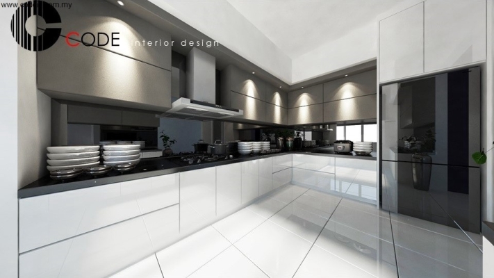 Kitchen Area 3D Interior Design - Penang