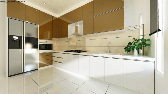 Kitchen Area 3D Interior Design - Penang