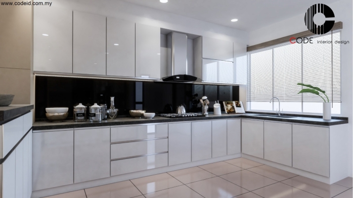 Kitchen Area 3D Interior Design - Penang