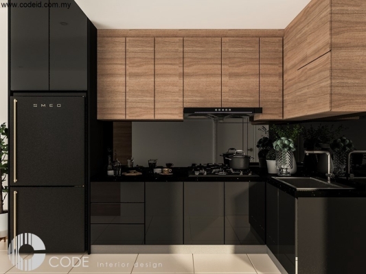 Kitchen Area 3D Interior Design - Penang