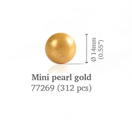 DOBLA, Chocolate Decors - Mini Gold Pearl