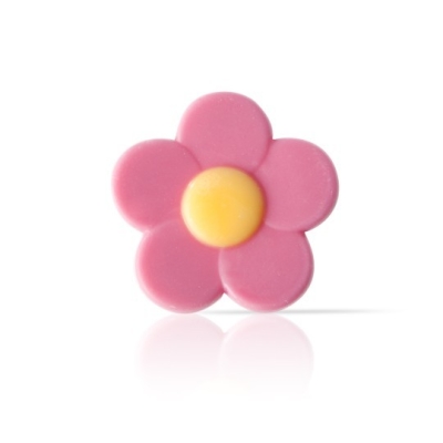 DOBLA, Chocolate Decors - Pink Flower ( Indent )