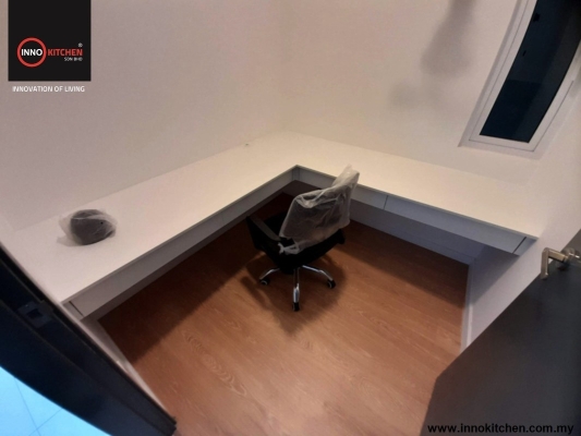 L-Shape Study Table Design - Mont Kiara