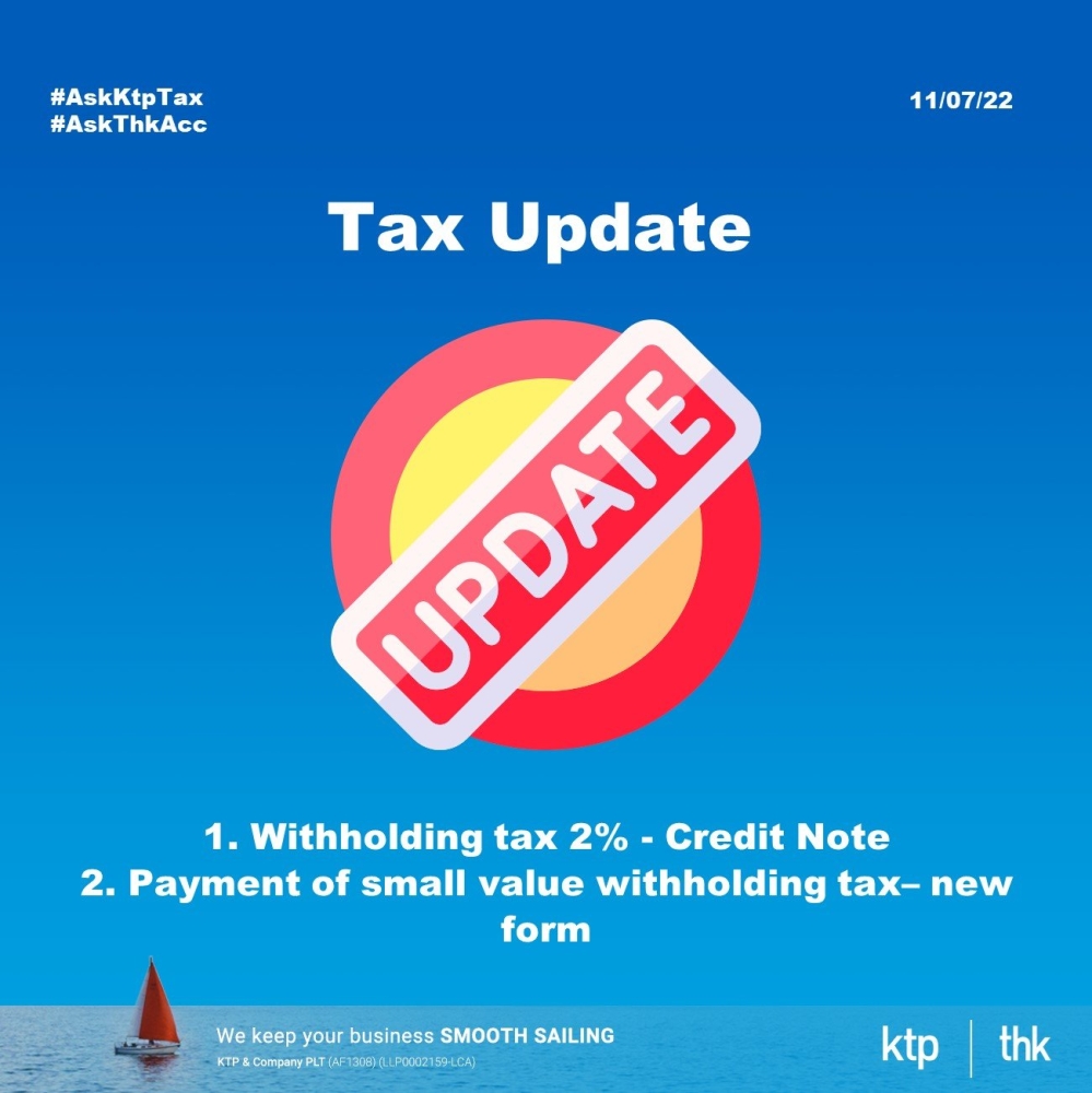 Tax Update on Withholding Tax