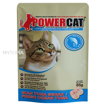 POWER CAT POUCH OCEAN TUNA 85G x 6