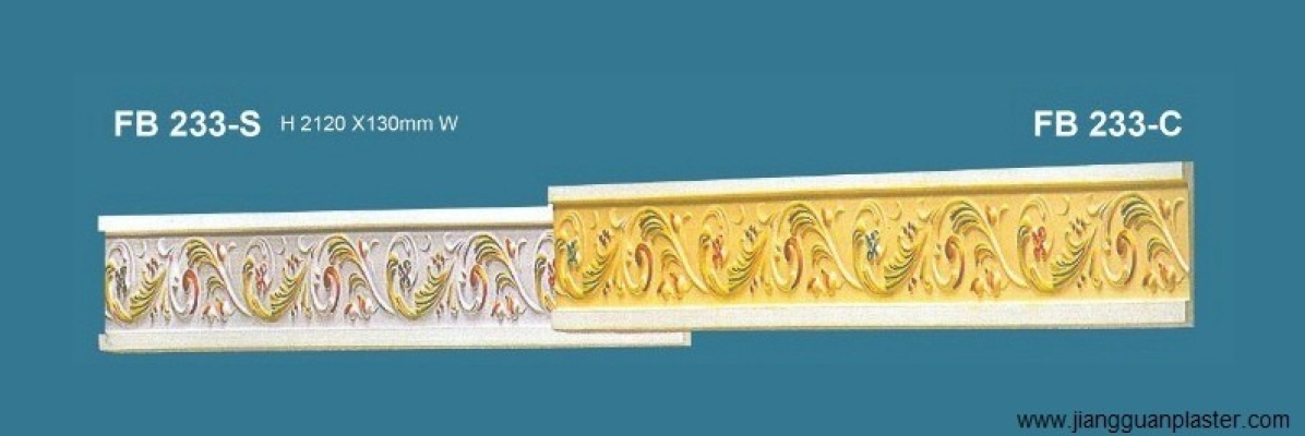 Colorful Plaster Ceiling Cornice : FB233-C FB233-S