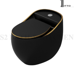 ITTO P- Trap 180mm/ S- Trap 250mm Black with Gold Lining IT-Q333