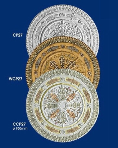 Plaster Ceiling Center Rose : CP27 WCP27 CCP27