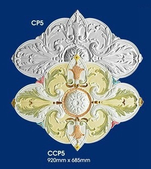 Plaster Ceiling Center Rose : CP5 CCP5