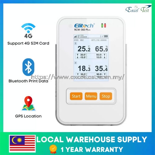 RCW-360 Plus 4G Wireless Temperature and Humidity Data Logger