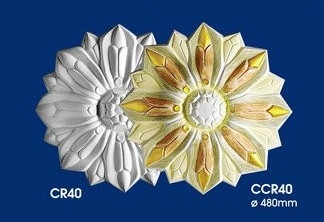 Plaster Ceiling Center Rose : CR40 CCR40