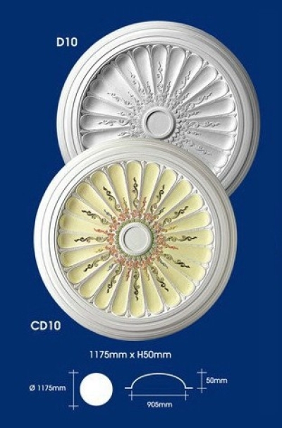 Plaster Ceiling Dome : D10 CD10