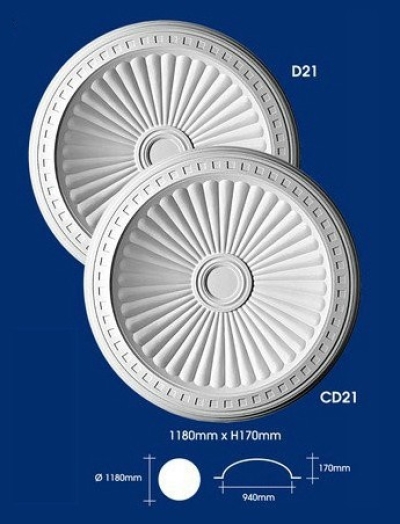 Plaster Ceiling Dome : D21 CD21