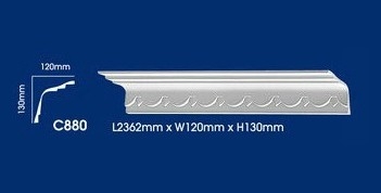 Cornice Putih : C880