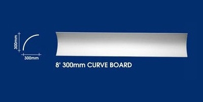 Cornice Putih : CURVE BOARD