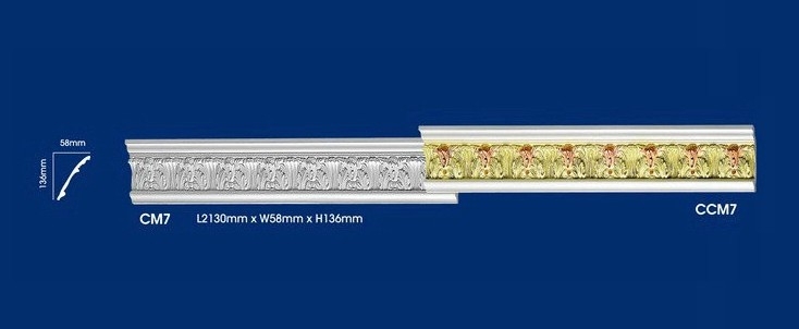 Colorful Cornice : CM7 CCM7 Colorful Ceiling Cornies Plaster Ceiling Choose Sample / Pattern Chart