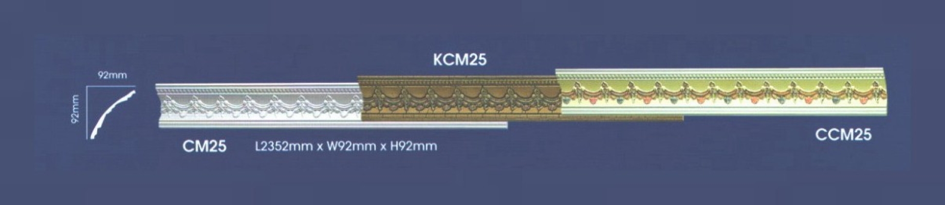 Cornice Warna-warni : CM25 WCM25 CCM25