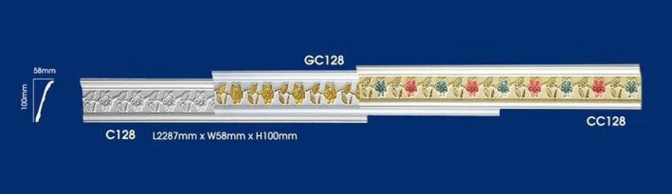 Cornice Warna-warni : C128 GC128 CC128