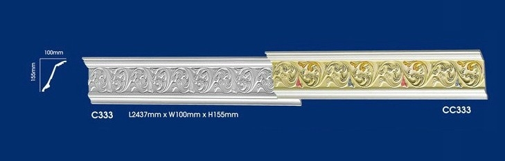 Colorful Cornice : C333 CC333 Colorful Ceiling Cornies Plaster Ceiling Choose Sample / Pattern Chart