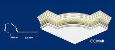 Cornice Corner Warna-warni : CCM4B