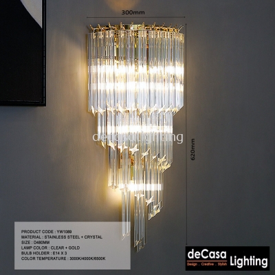 Pre-Order Crystal Wall Light (YW1089)