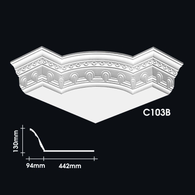 Plain Cornice Corner : C103B