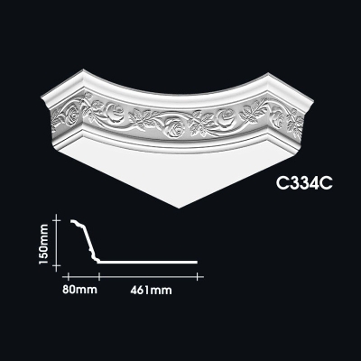 Plain Cornice Corner : C334C