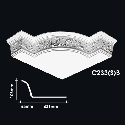 Plain Cornice Corner : C233(S)B