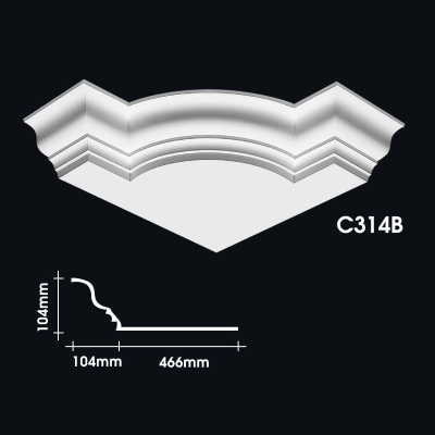 Cornice Corner Warna Kosong : C314B